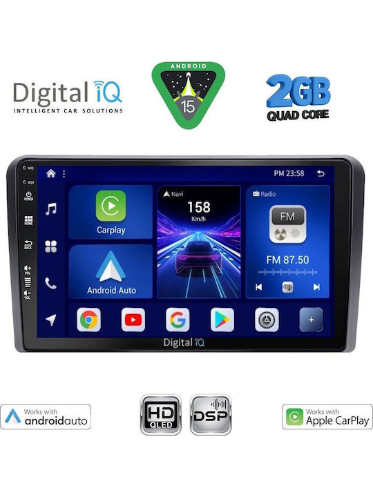 Digital IQ Car Audio System for Hyundai H-1 2007-2020 (Bluetooth/USB/WiFi/GPS/Apple-Carplay/Android-Auto) with Touch Screen 9"