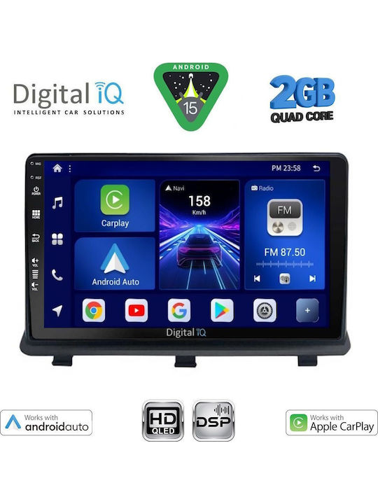 Digital IQ Car Audio System for Opel Antara 2006-2016 (Bluetooth/USB/WiFi/GPS/Apple-Carplay/Android-Auto) with Touch Screen 9"