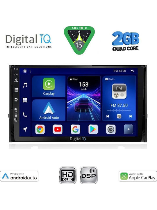 Digital IQ Car Audio System for Skoda Karoq / Kodiaq 2016 (Bluetooth/USB/WiFi/GPS/Apple-Carplay/Android-Auto) with Touch Screen 10"