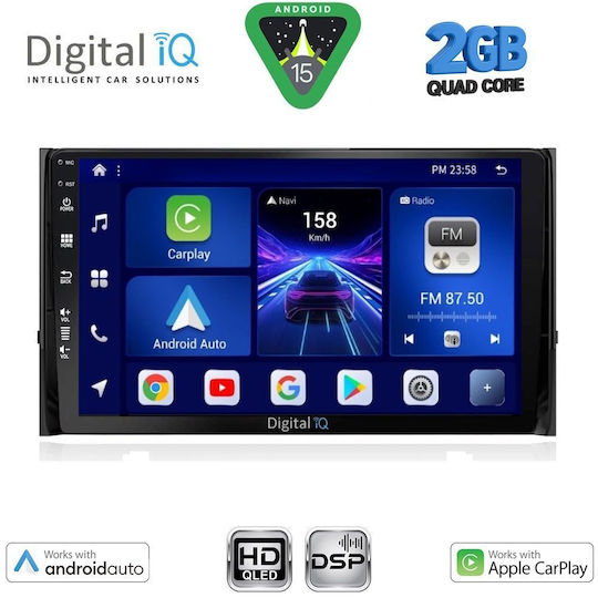 Digital IQ Car Audio System for Skoda Karoq / Kodiaq 2016 (Bluetooth/USB/WiFi/GPS/Apple-Carplay/Android-Auto) with Touch Screen 10"