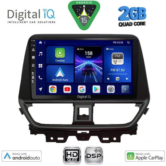 Digital IQ Car Audio System for Suzuki Baleno 2022 (Bluetooth/USB/WiFi/GPS/Apple-Carplay/Android-Auto) with Touch Screen 9"