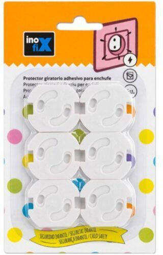 Inofix Socket Protective Cover Simple Placement made of Plastic in White Color 10pcs
