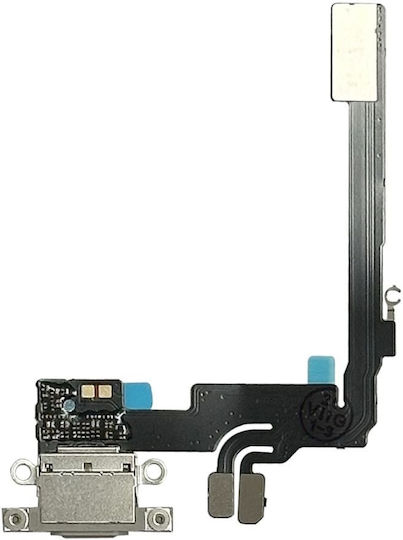 Кабел с Порт за зареждане в Бял цвят за iPhone 16 Pro