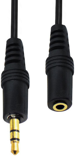 Converter 3.5mm male to 3.5mm female Gold 5pcs 01.037.0516