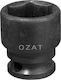 Cap Priză Impact 1/2'' 6 Fețe Dimensiune Scurtă 38