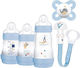 Mam Plastic Baby Bottle Set Anti-Colic with Sil...