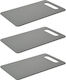 Excellent Houseware Elektrische Gitarren Schneidebrett für Brot Kunststoff Gray 25x15cm 3Stück
