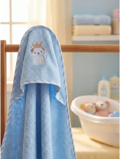 Makis Tselios Home Βρεφική Κάπα-Μπουρνούζι με Κουκούλα 75x75εκ.