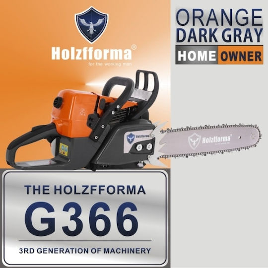 Holzfforma G366 59cc Верижен Трион Без Водач Верига Оранжев