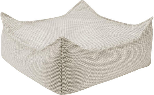 Sitzsack Weiß 60x60x20cm 1Stück