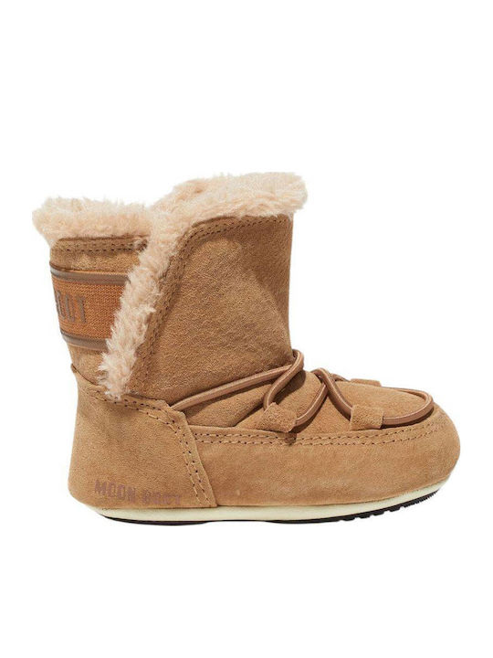 Moon Boot Suede Kids Boots Beige