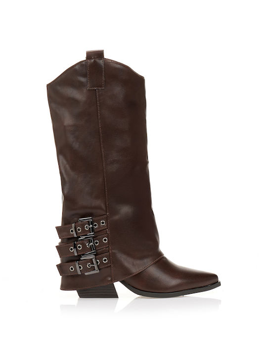 Tsoukalas Damenstiefel Cowboy mit mittlerem Abs...