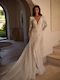 Maxi Brautkleid mit Spitze Weiß