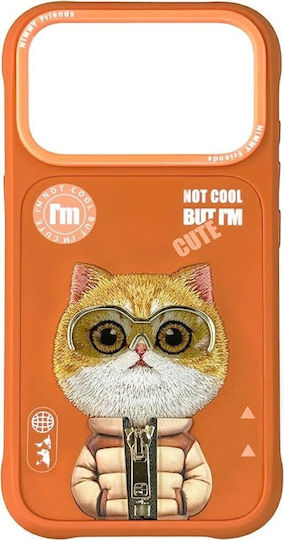 Nimmy Cool&cute 2.0 Umschlag Rückseite Silikon / Kunststoff Wasserdicht Orange (iPhone 17 Pro Max)