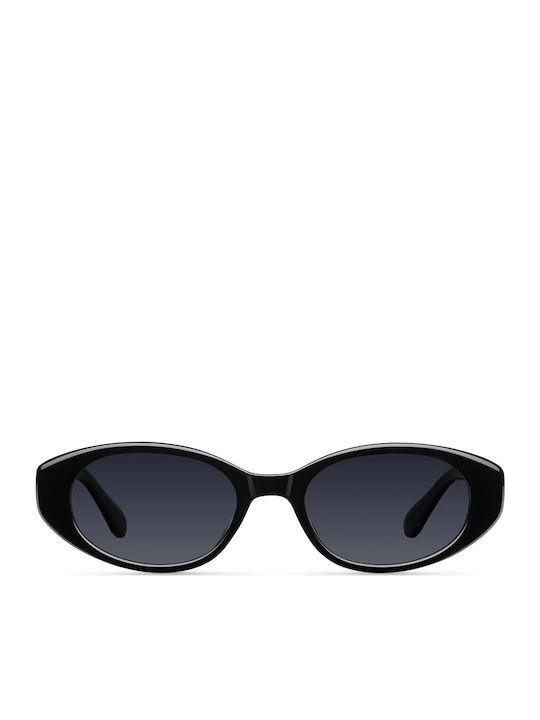 Meller All Women's Sunglasses with Black Plastic Frame and Black Lens
