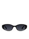 Meller All Women's Sunglasses with Black Plastic Frame and Black Lens