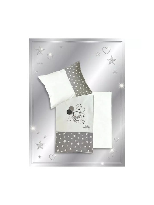 Makis Tselios Home Baby Sheets Set Crib Cotton White 120x170cm