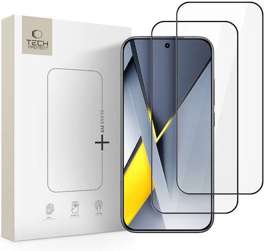 Tech-Protect Displayschutzfolie Fit+ 2er Pack Xiaomi Poco F8 Pro Schwarz