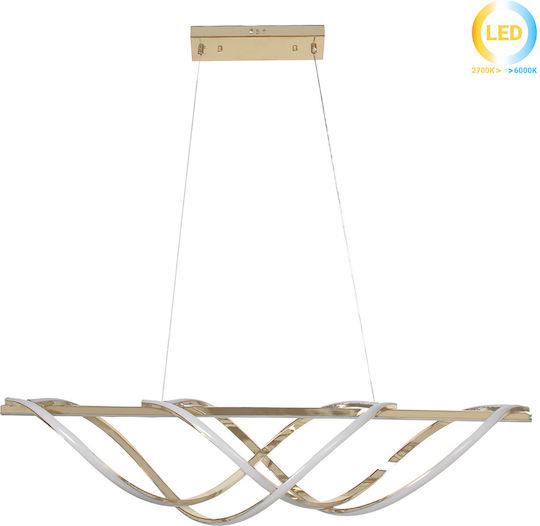 Keskor Pendant Light Gold 100x23x23cm