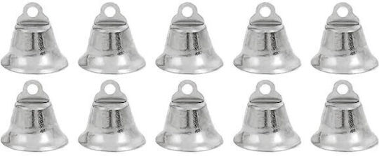 Chrystal Glocke Weihnachtsbaumschmuck Silber Set 10 Stücke