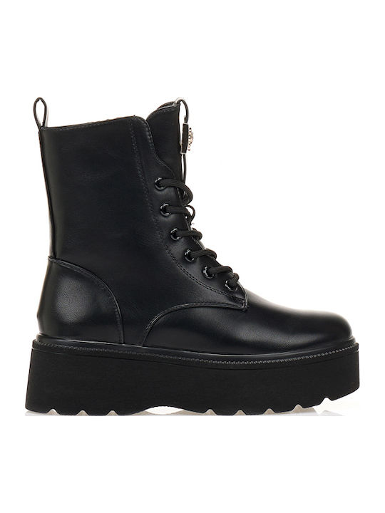 Women's Ankle Boots with Medium Heel Black