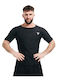 RDX Herren Kurzärmlig T-Shirt RDX-ST-M1-BK für Boxen Schwarz