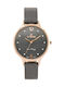 G.Rossi Women's Watch with Gray Leather Strap