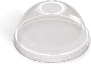 Capac Tulbure Pet Transparent 80mm Pahar De Hârtie 8oz 100 Bucăți