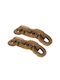 Artekko Woody Decorative Chains Wooden Teak Natural Shade 20x20x25 Cm 2 Pieces