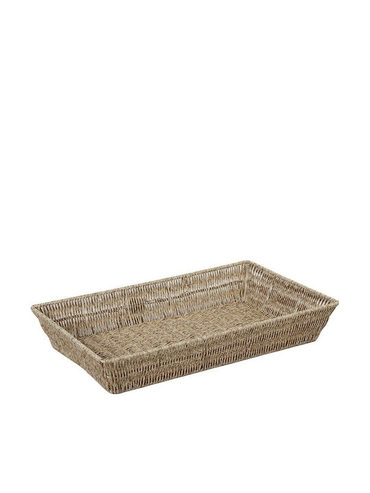 Espiel Set of Decorative Baskets Rattan Beige 32.5x26.5x10cm 3pcs