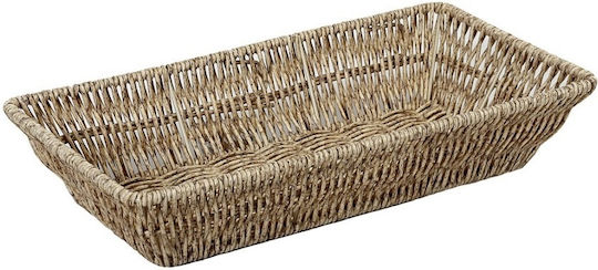 Espiel Set of Decorative Baskets Rattan Beige 32.5x17.5x6.5cm 4pcs
