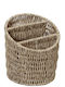 Espiel Set of Decorative Baskets Rattan Beige 15.5x15.5x16cm 3pcs