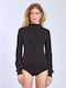 Celestino Body Pentru Femei Tricotat Monocrom Negru