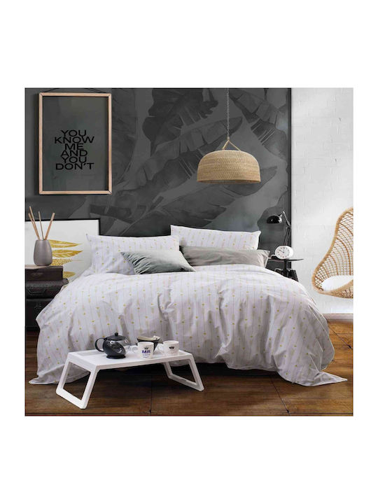 Rythmos Arrow Module Cuvertură Single Bumbac Gri 160x240cm 3buc