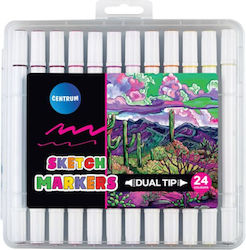 Marker Centrum Sketch Marker Dual Tip 24 Farben Marker Centrum Sketch Marker Dual Tip 24 Farben