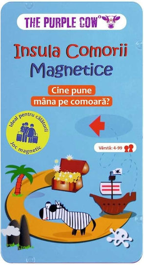 Joc de Societate Magnetic Treasure Island pentru 2+ Jucători 4+ Ani Purple Cow