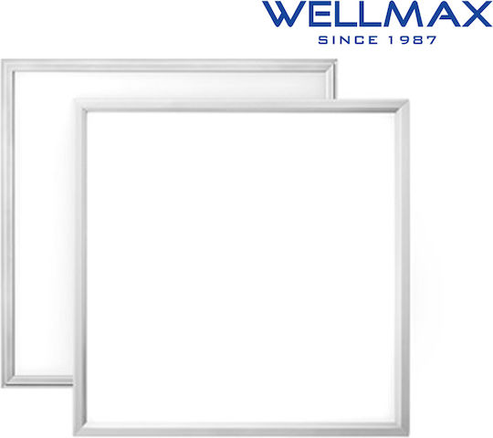 Wellmax Recessed LED Panel 40W 60x60cm 6pcs