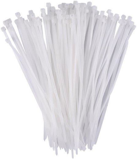 EL-Tech Plastik Kabelbinder in Weißer Farbe (1Stück) 133-294304050