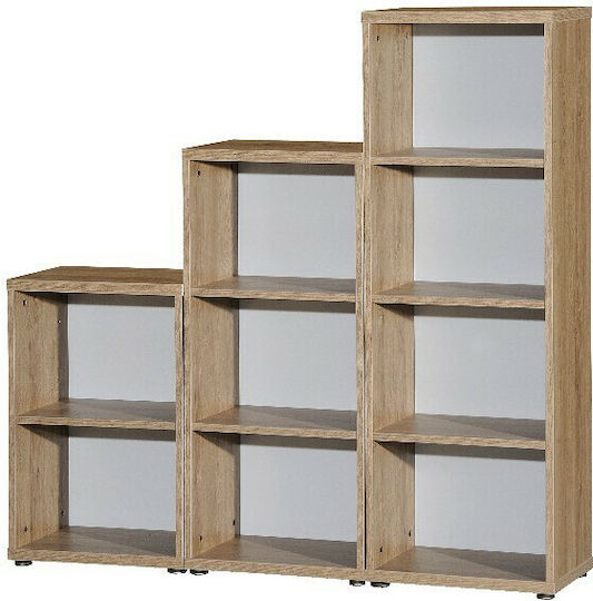Beige Bookcases 3 Pieces 42x30x63cm