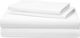 Hotel Sheet White Semi-Double 180x295cm 100% Cotton 1pcs