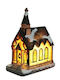 Koopman Christmas Illuminated Decorative House with Battery 9x6x4cm.