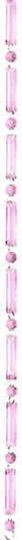 JK Home Decoration Weihnachtliche Girlande Rosa 1Stück 28345