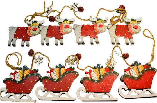 Carousel Christmas Garland Red 1pc -1