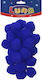 Luna Pom Pom Handwerk Blau Set 25Stück 000620465