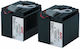 APC Replacement Cartridge 55 UPS Battery with Capacity 18Ah and Voltage 12V 1pcs