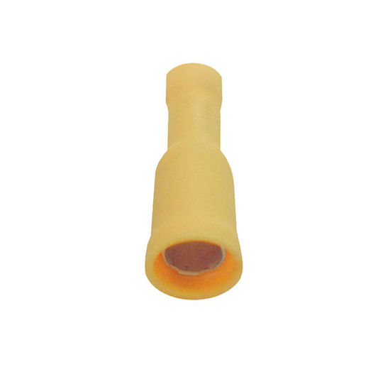 Adeleq Συρταρωτοί Ακροδέκτες με Μόνωση 6mm² Κίτρινο (515204) σε σετ των 10τμχ