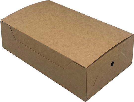Хартиена Кутия Крафт 22x13x5.5см. Club Sandwich