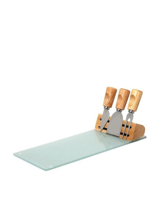 Cryspo Trio Wooden Cheese Serving Platter 30x14cm