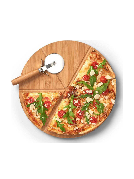 Zeller Pizza-Servierplatte Hölzernes 2Stück
