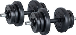 inSPORTline Αλτήρες Σετ με Μπάρα Συνολικού Βάρους 20kg